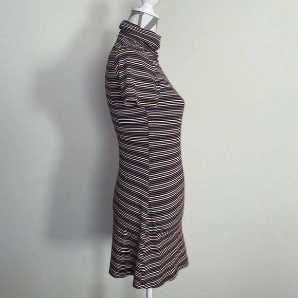 Le Lis Women Orange Casual Dress Stretch Turtleneck Dress SZ S - Picture 4 of 8